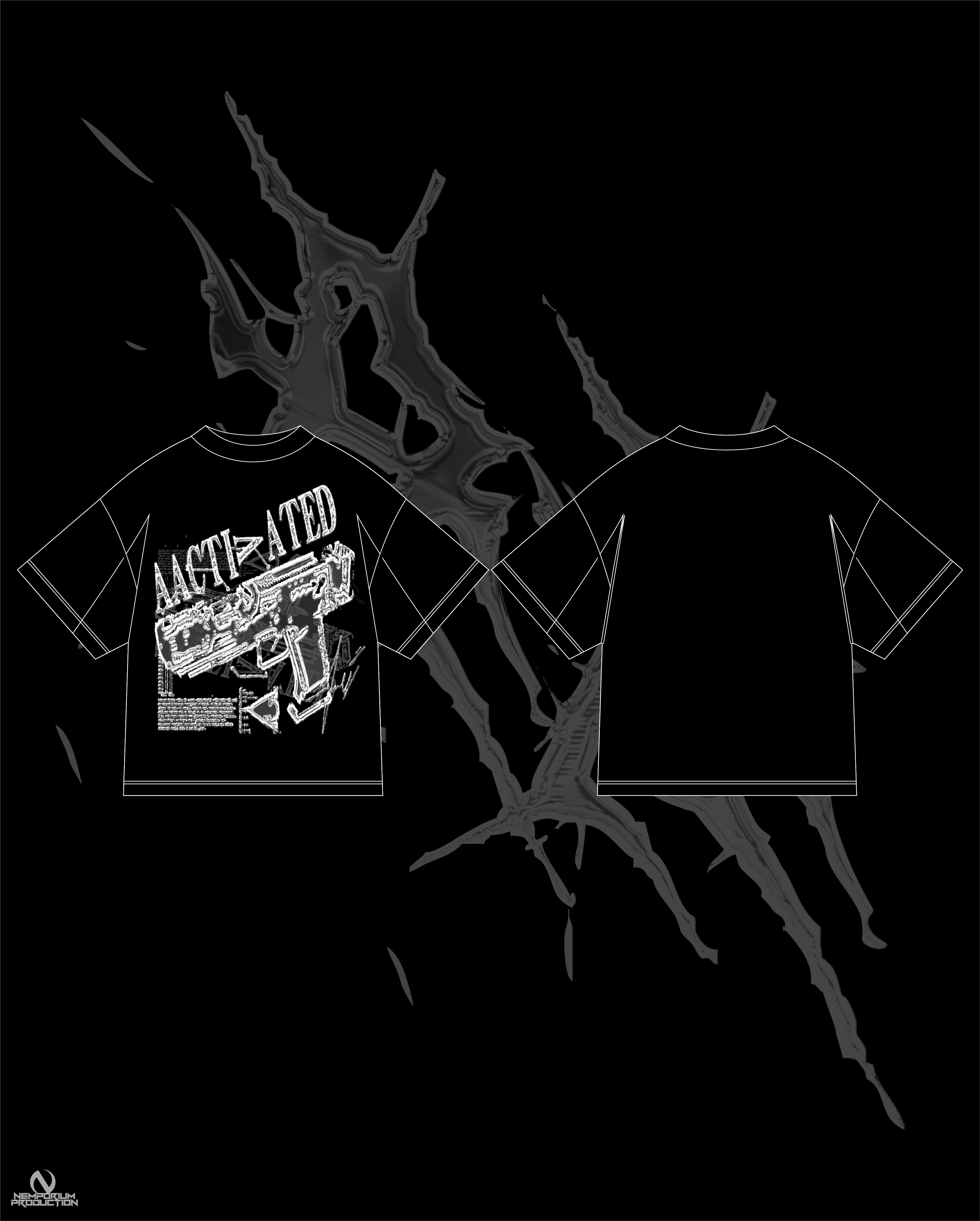 AACTIVATED "GUN LESSON" BLK TEE