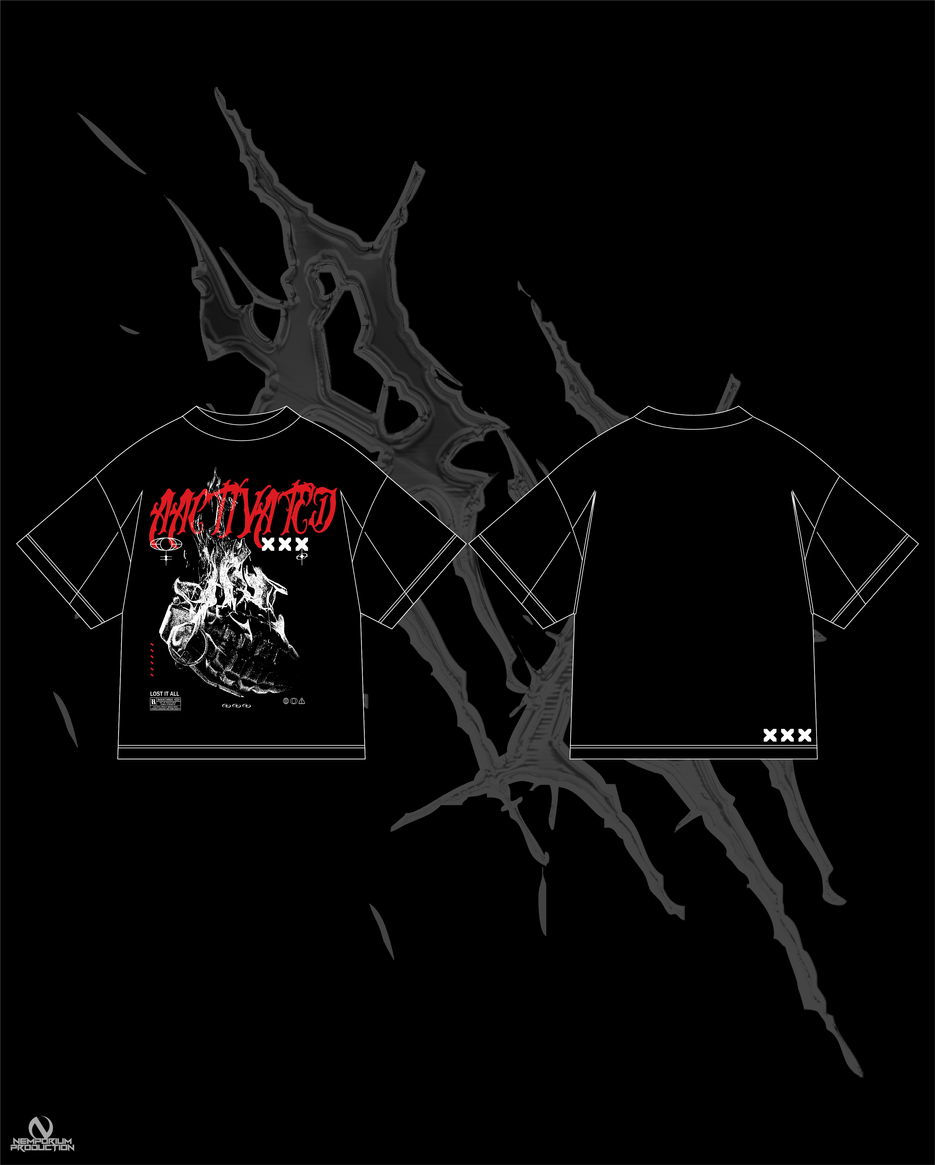 "BOMB DROPPED" BLK TEES