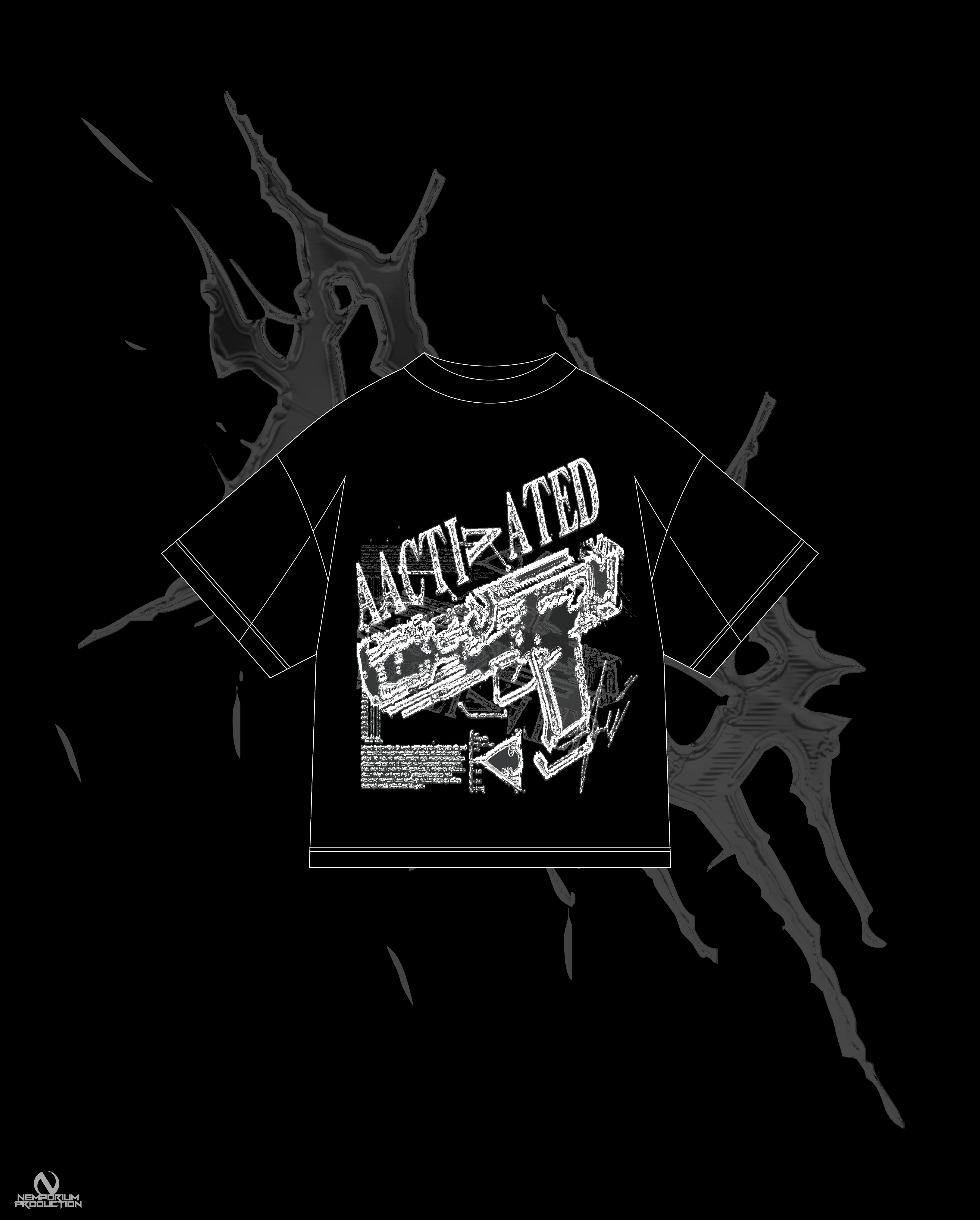 AACTIVATED "GUN LESSON" BLK TEE