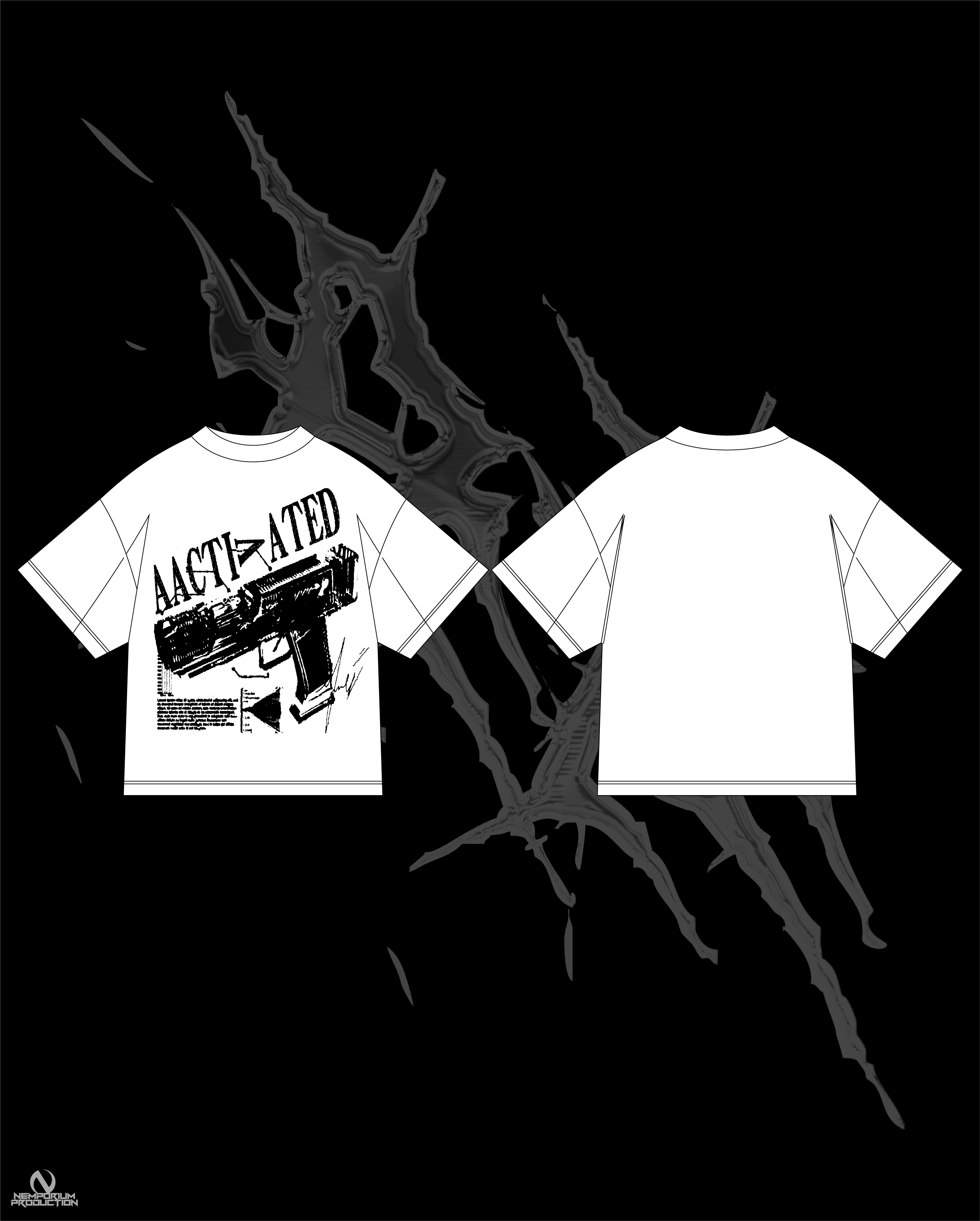 AACTIVATED "GUN LESSON" BLK TEE